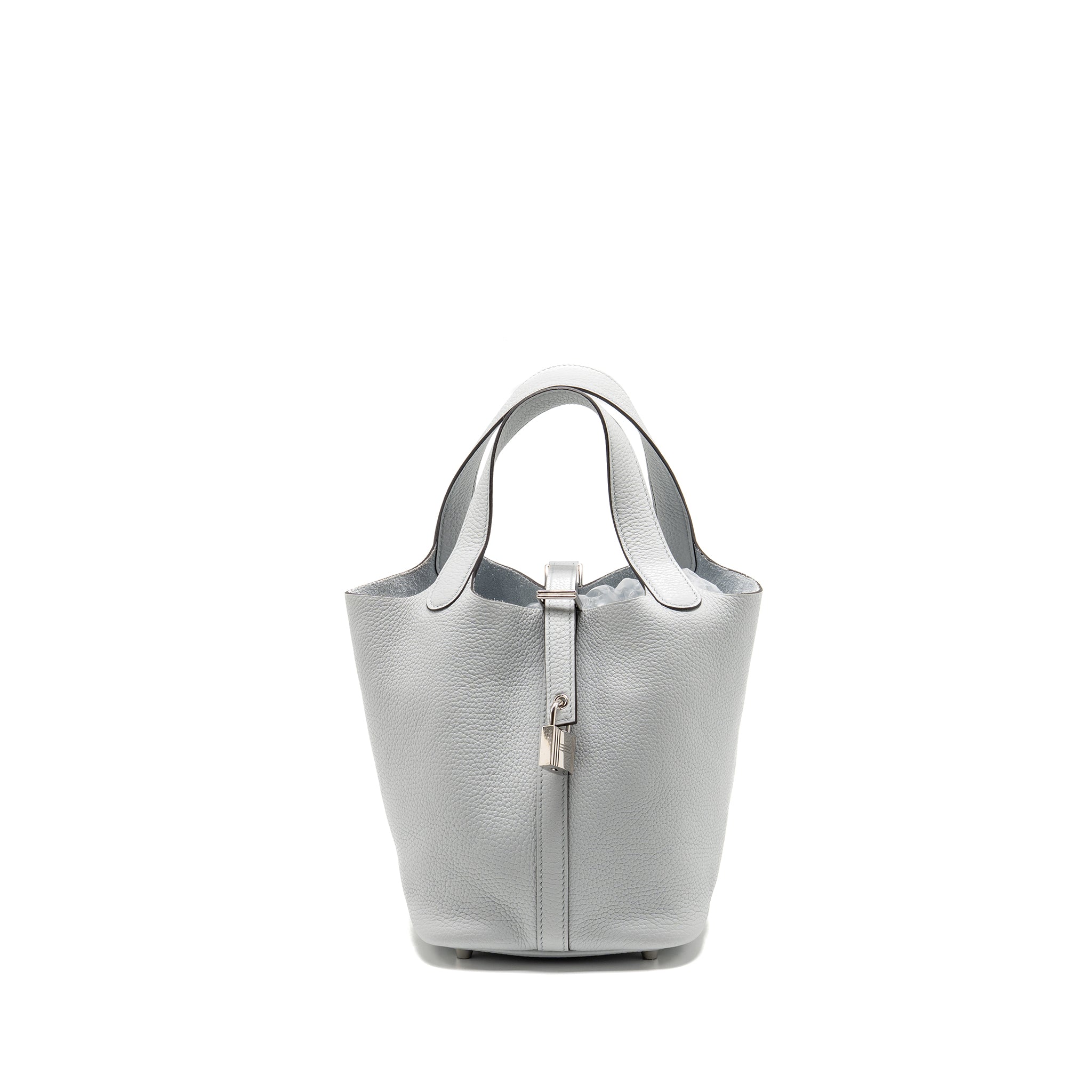 HERMES PICOTIN 18 LOCK BAG CLEMENCE BLEU PALE SHW