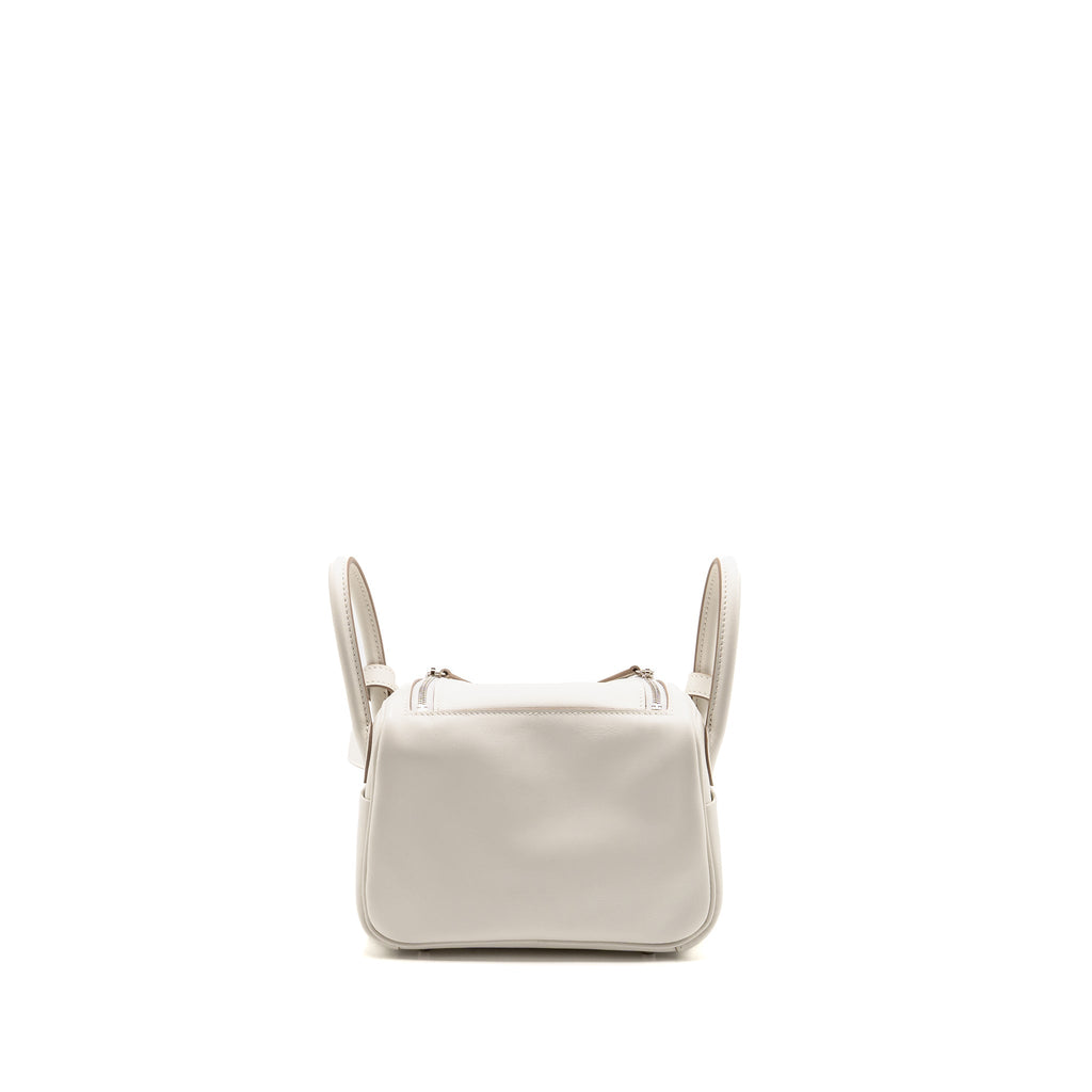 HERMES MINI LINDY SWIFT GRIS PALE / GRIS MEYER SHW