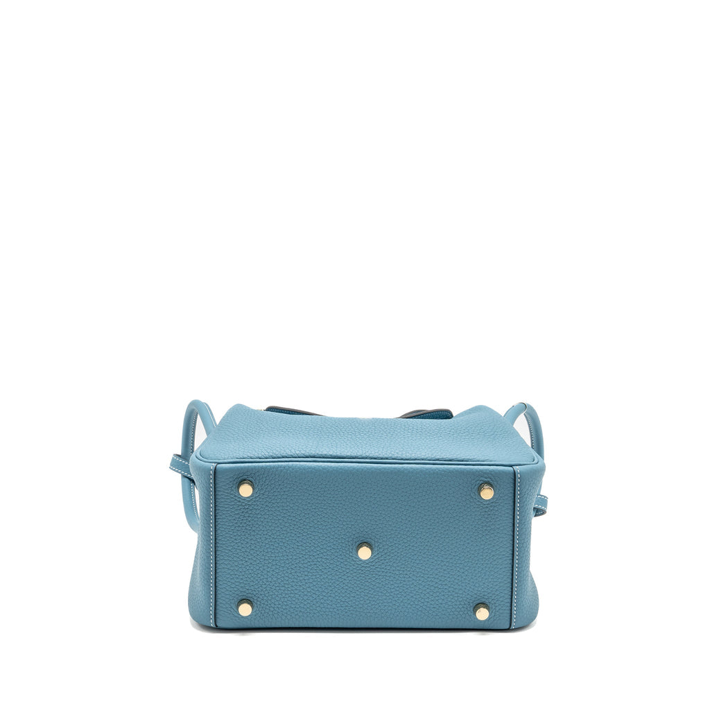 HERMES LINDY 26 CLEMENCE NEW BLUE JEAN GHW