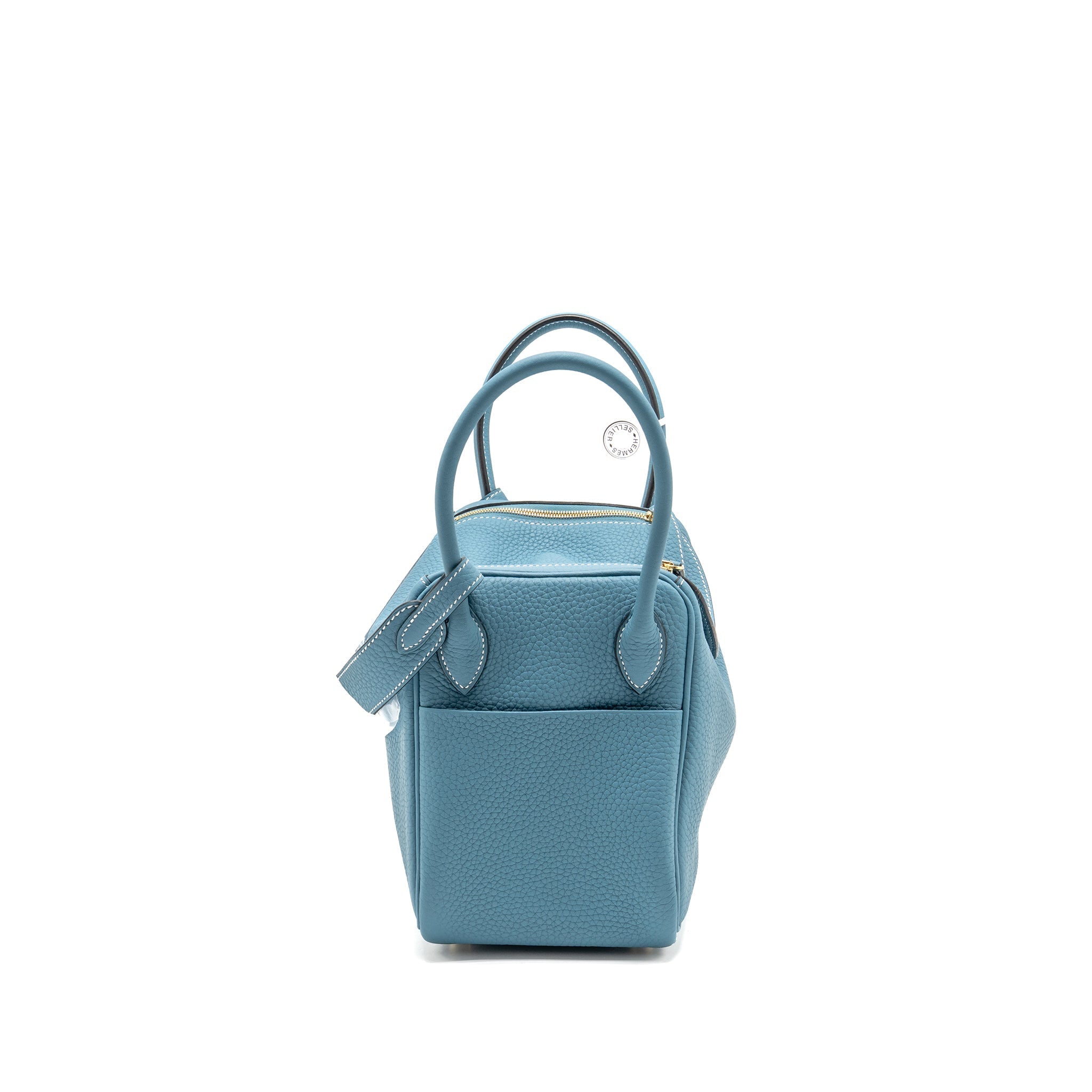 HERMES LINDY 26 CLEMENCE NEW BLUE JEAN GHW