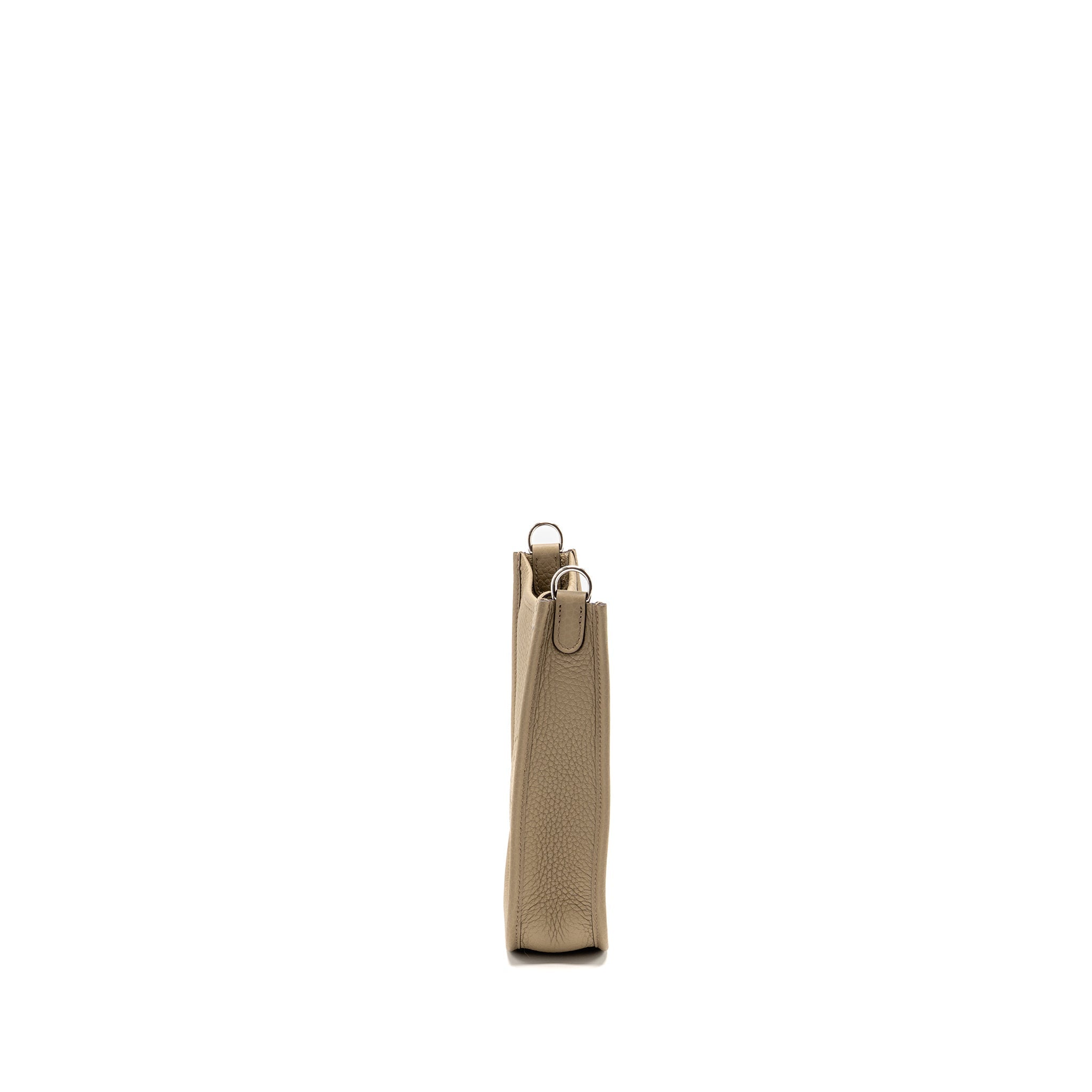 HERMES MINI EVELYNE CLEMENCE BEIGE MARFA MULTICOLOURED STRAP SHW