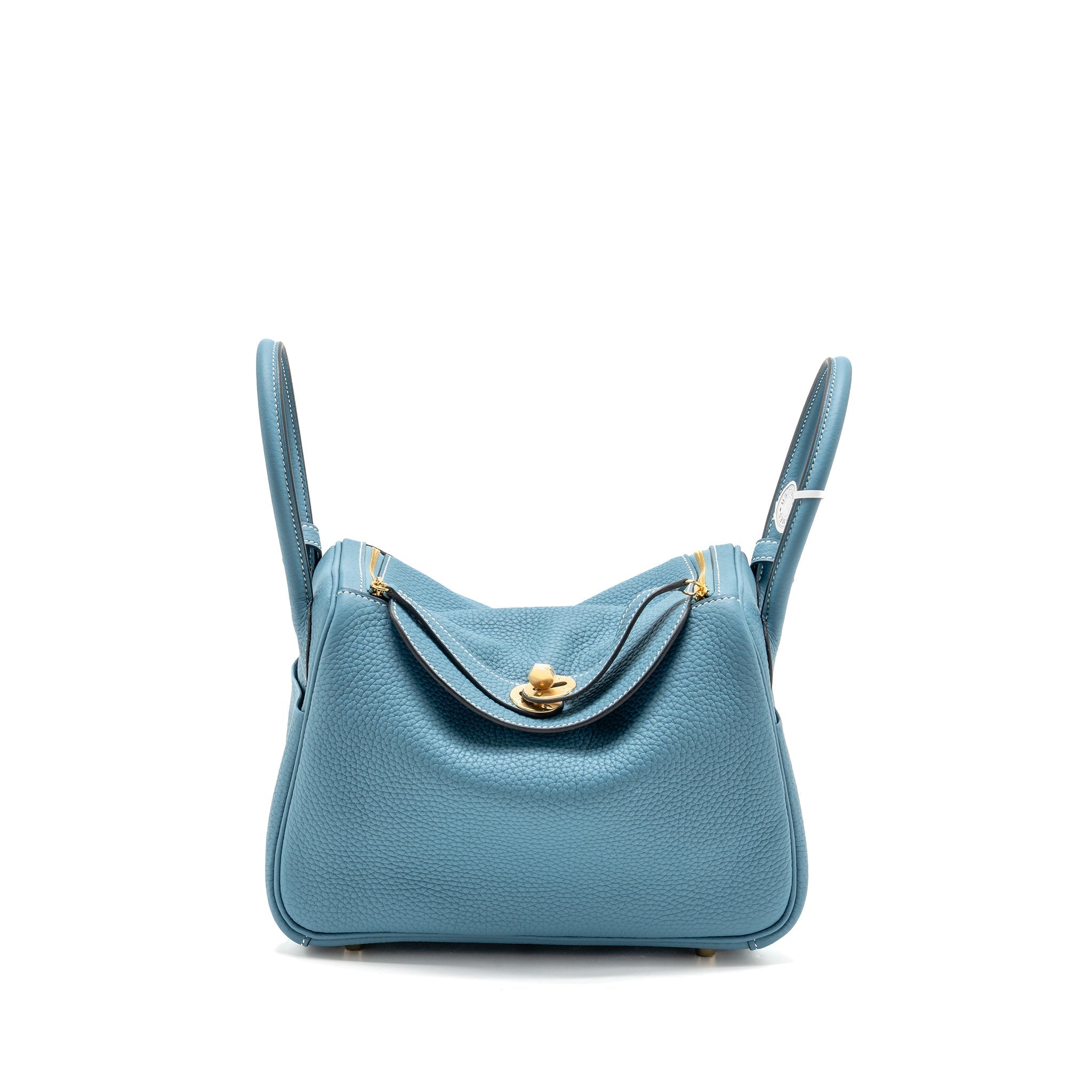 HERMES LINDY 26 CLEMENCE NEW BLUE JEAN GHW