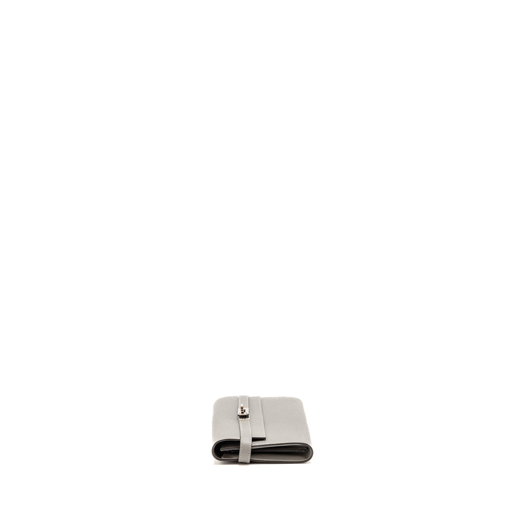 HERMES KELLY CLASSIC LONG WALLET EPSOM GREY SHW