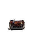 CHANEL SMALL GABRIELLE HOBO BAG SEQUIN/SHINY CALFSKIN ORANGE/BLACK MULTICOLOUR HARDWARE