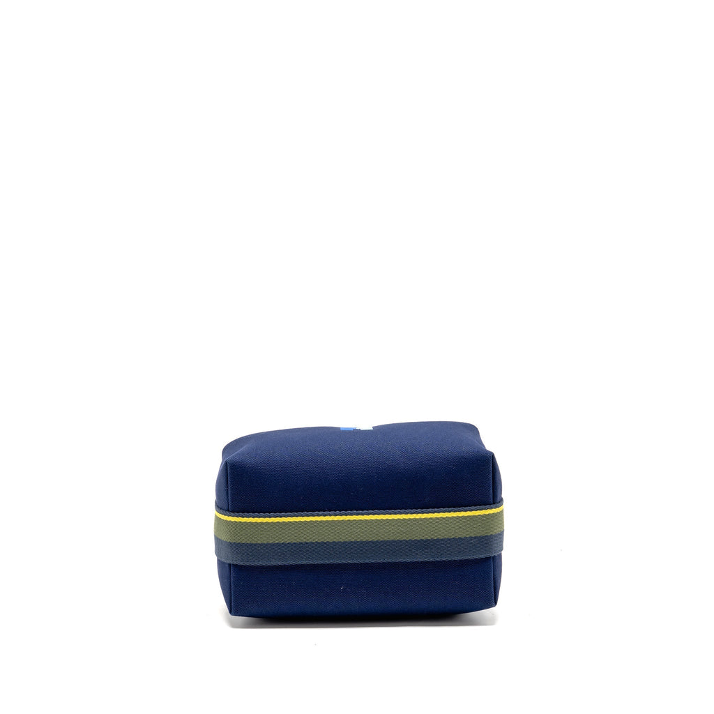 HERMES TROUSSE DE TOILETTE BRIDE A BRAC PM H PAVILLON MARINE SHW