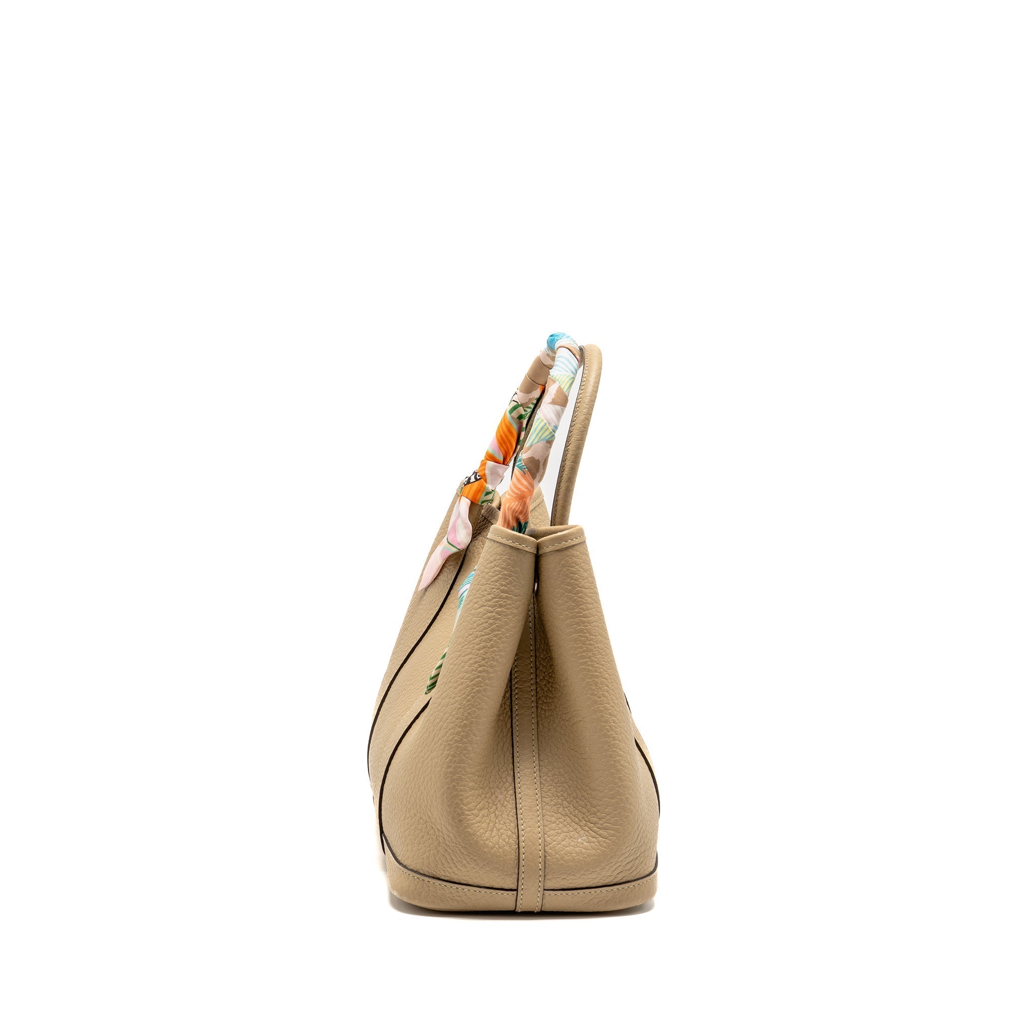 HERMES GARDEN PARTY 30 COUNTRY LEATHER TRENCH SHW