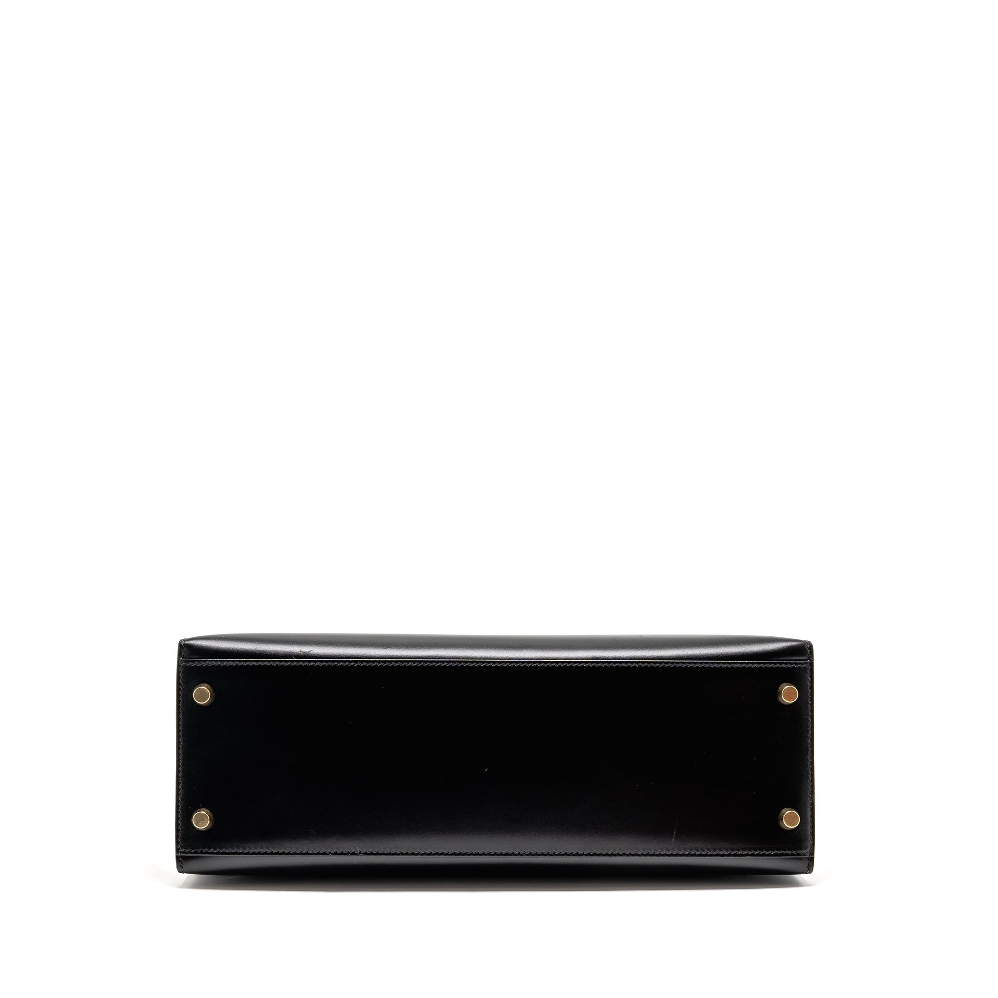 HERMES VINTAGE KELLY 32 BOX BLACK GHW