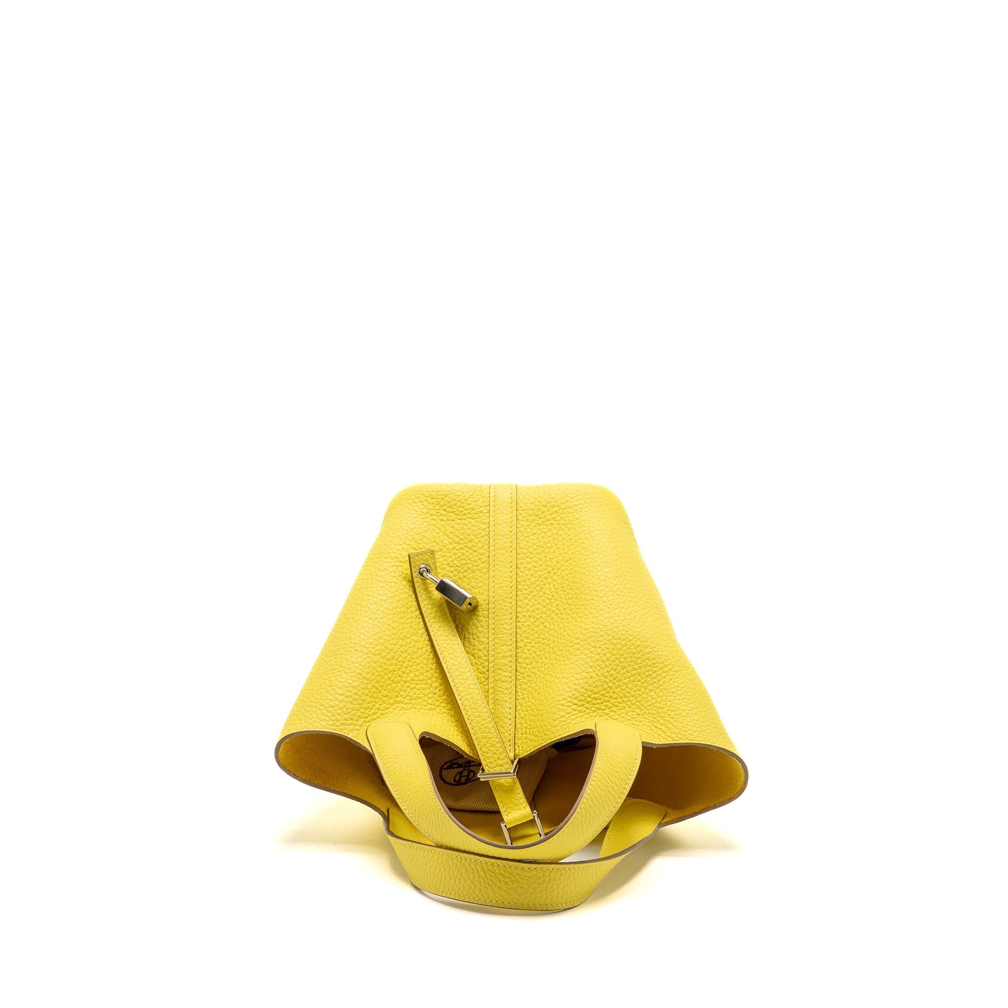 HERMES PICOTIN 18 LOCK BAG CLEMENCE LIME SHW
