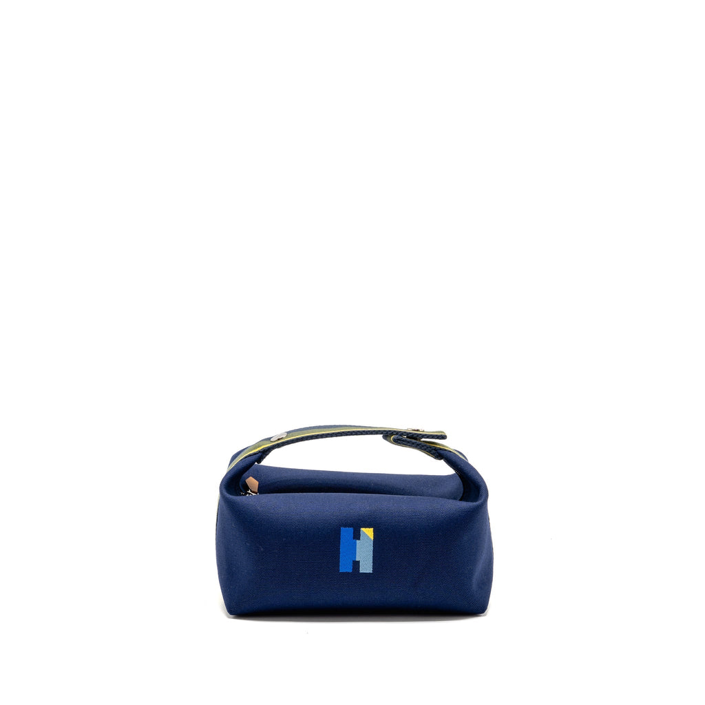 HERMES TROUSSE DE TOILETTE BRIDE A BRAC PM H PAVILLON MARINE SHW