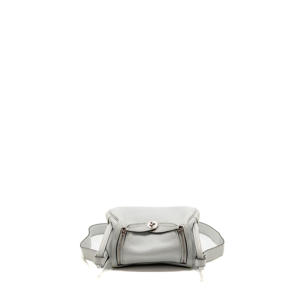 Hermes Mini Lindy Clemence blue pale SHW
