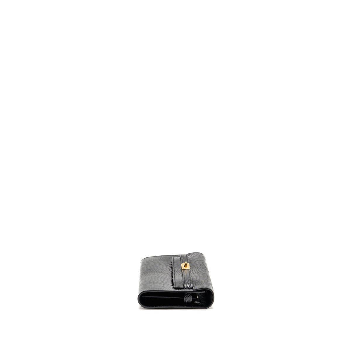 Hermes kelly to go lizard niloticus lisse black GHW