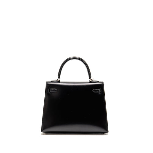 HERMES KELLY 25 BOX BLACK SHW