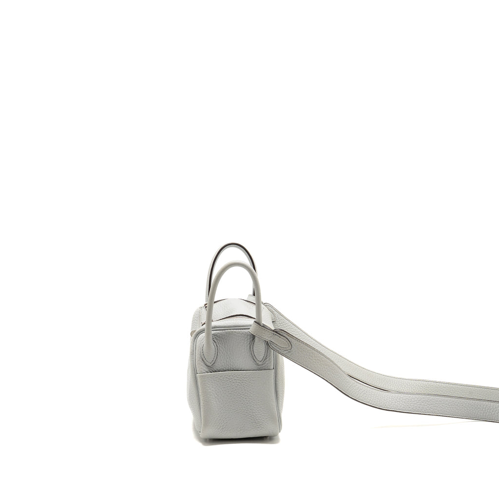 Hermes Mini Lindy Clemence blue pale SHW