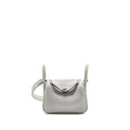 Hermes Mini Lindy Clemence blue pale SHW