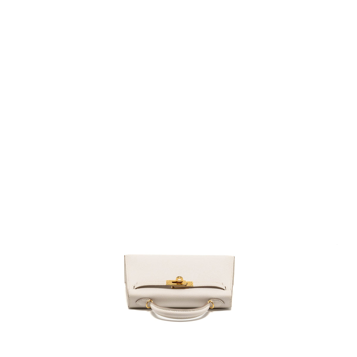 HERMES MINI KELLY II EPSOM GRIS PALE GHW