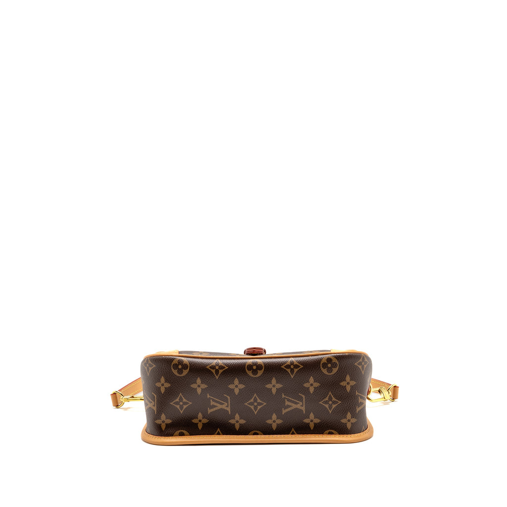 Louis Vuitton Diane bag monogram canvas pink strap GHW