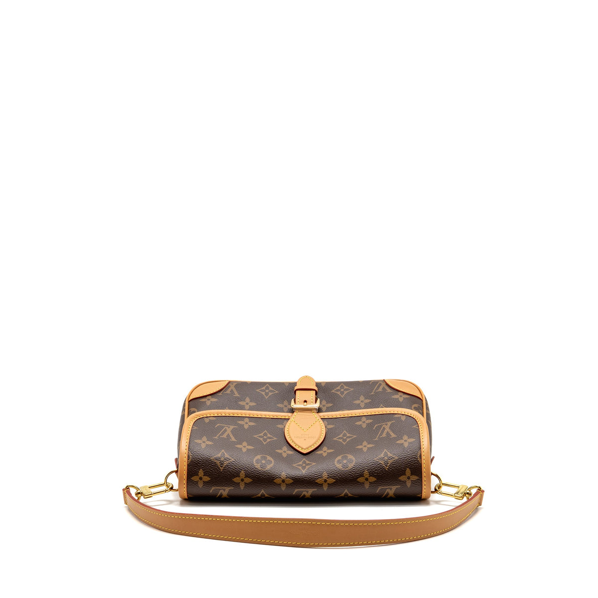 Louis Vuitton Diane bag monogram canvas pink strap GHW