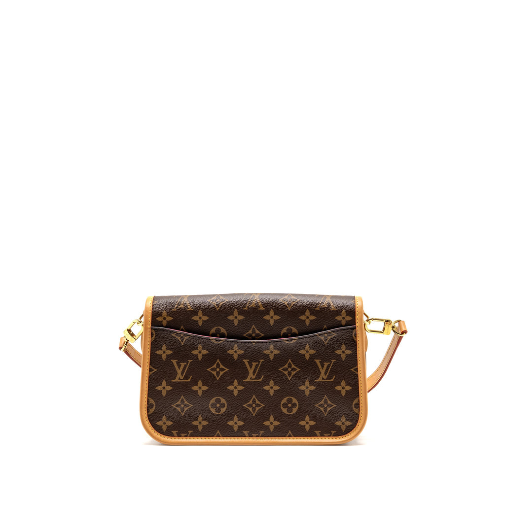 Louis Vuitton Diane bag monogram canvas pink strap GHW