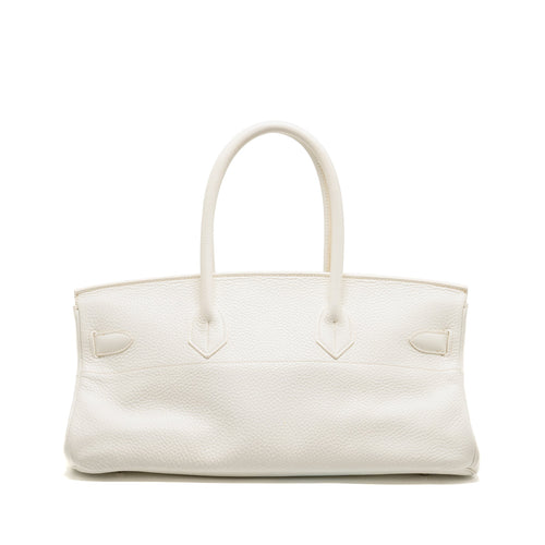 HERMES SHOULDER BIRKIN CLEMENCE BLANC SHW