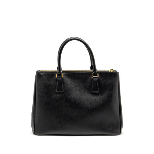 PRADA LARGE SAFFIANO TOTE BAG LEATHER BLACK GHW