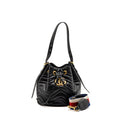 GUCCI GG MARMONT BUCKET BAG CALFSKIN BLACK GHW