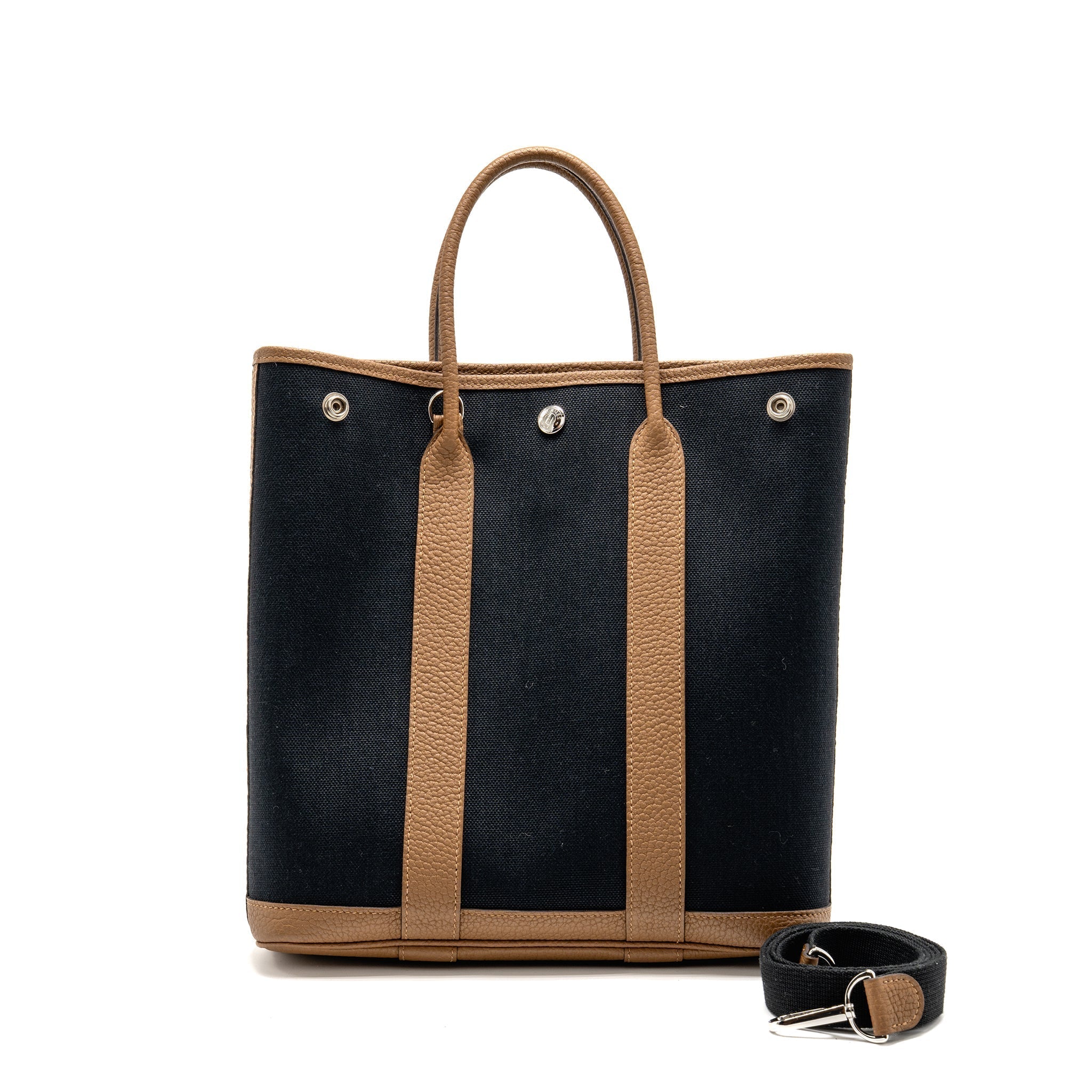 HERMES GARDEN FILE 28 CANVAS/NEGONDA BLACK/BEIGE DE WEIMAR SHW