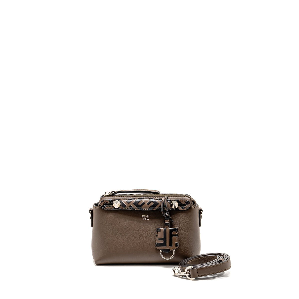 Fendi Mini By the Way Bag Calfskin Brown/Tobacco SHW
