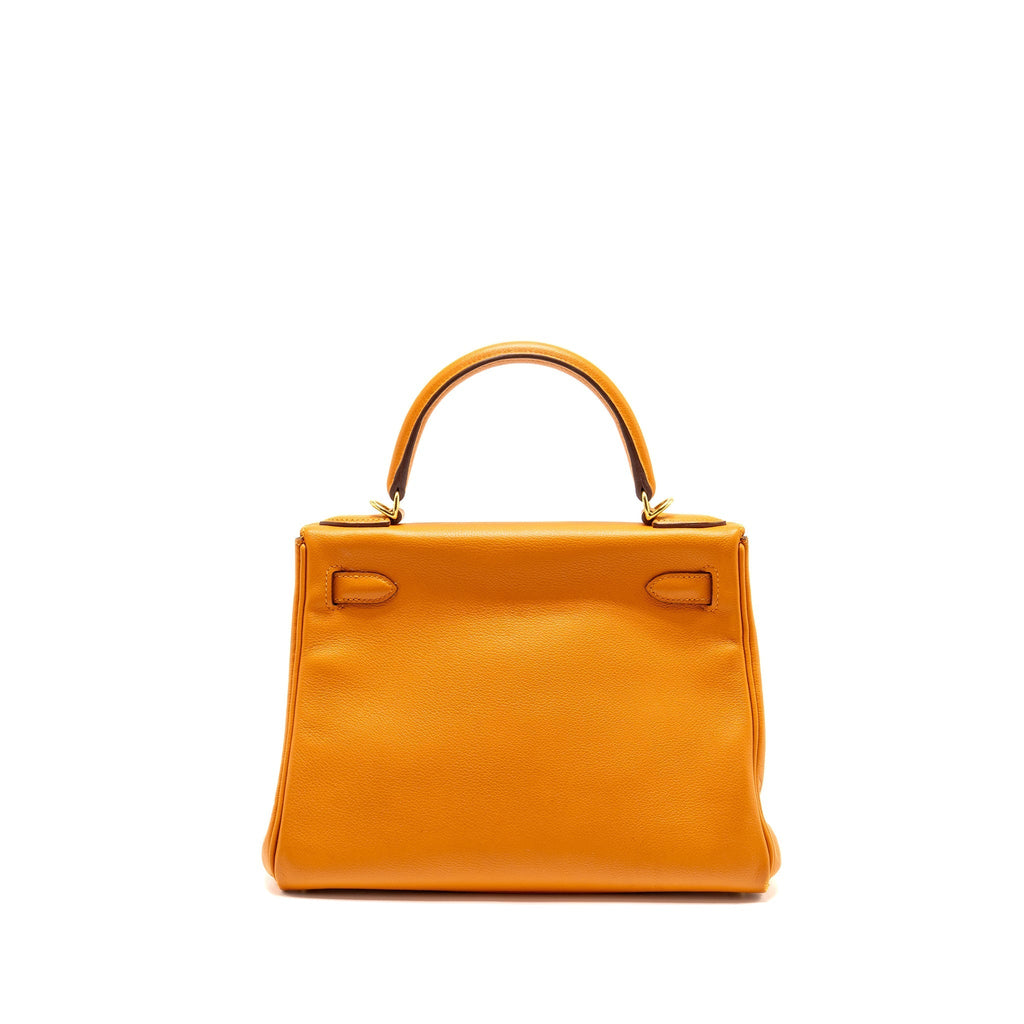 HERMES KELLY 28 EVECOLOR APRICOT GHW