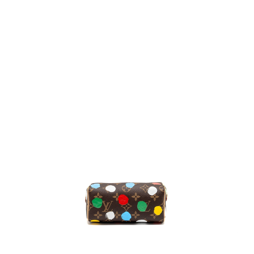 LOUIS VUITTON X YAYOI KUSAMA NANO SPEEDY MONOGRAM CANVAS GHW