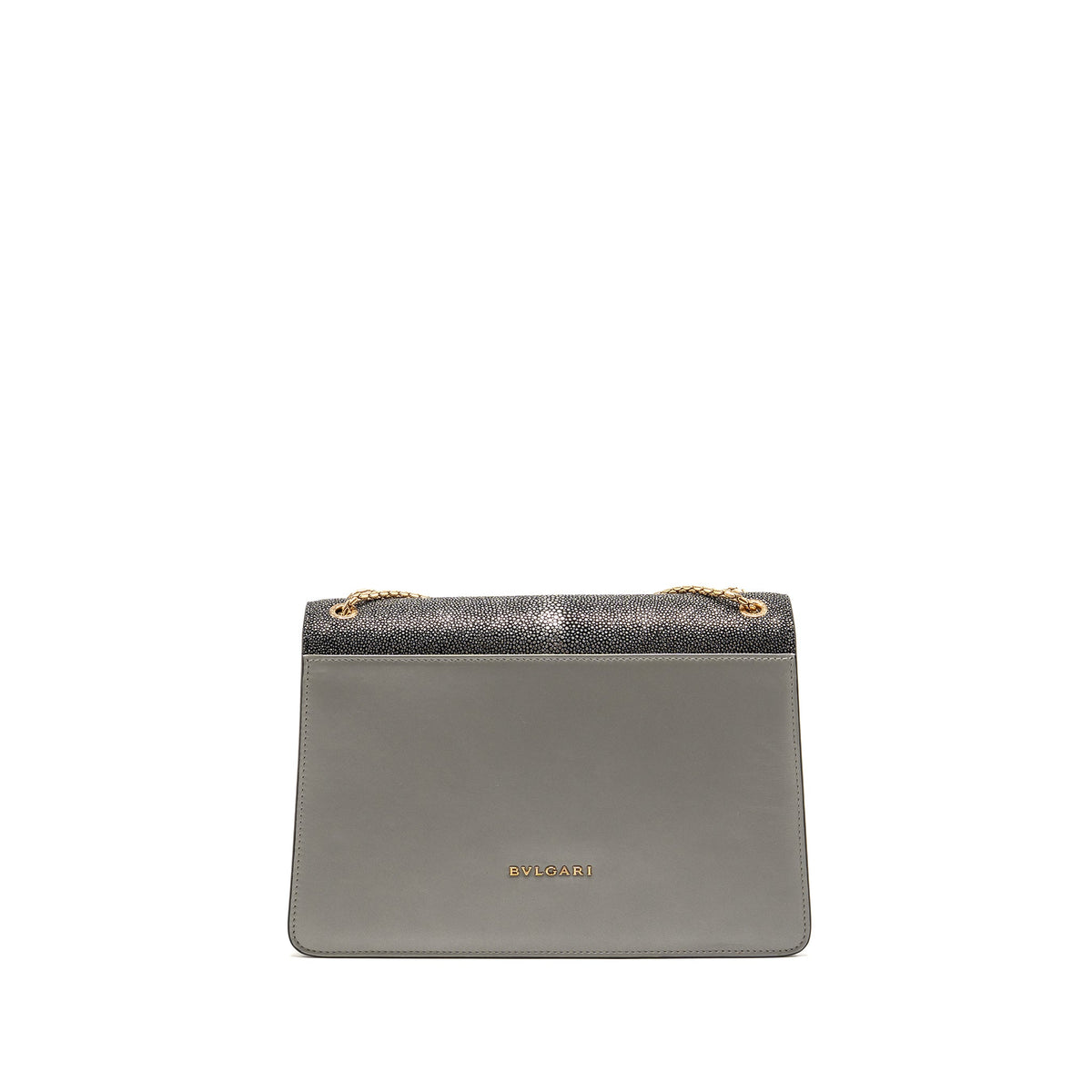 Bvlgari Serpenti Forever Bag Crystal Galuchar/Calfskin Grey RGHW