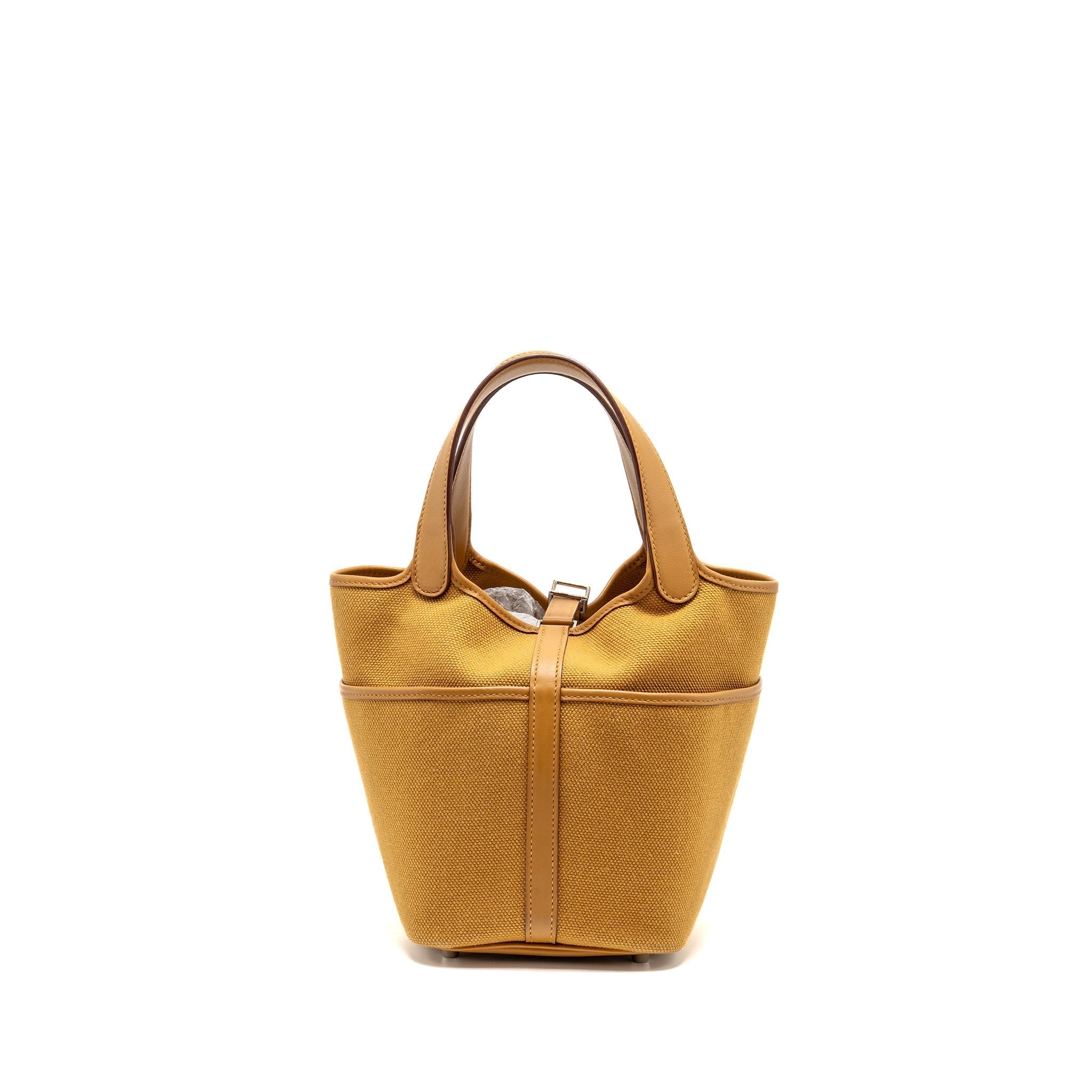 HERMES PICOTIN CARGO18 LOCK BAG SWIFT/TOILE CANVAS DESERT/SESAME SHW