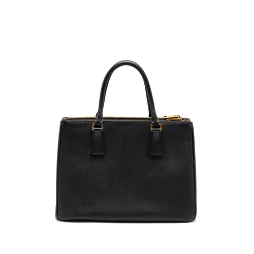 PRADA LARGE SAFFIANO TOTE BAG GALLERIA SAFFIANO LEATHER BLACK GHW