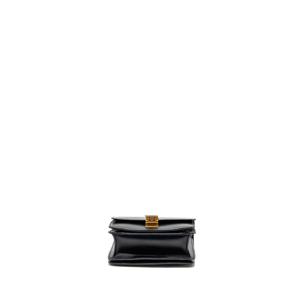 CELINE MINI CLASSIC BOX BAG CALFSKIN BLACK GHW