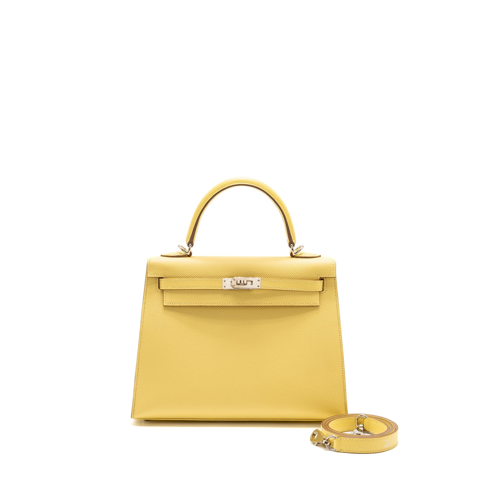HERMES KELLY 25 EPSOM JAUNE POUSSIN SHW