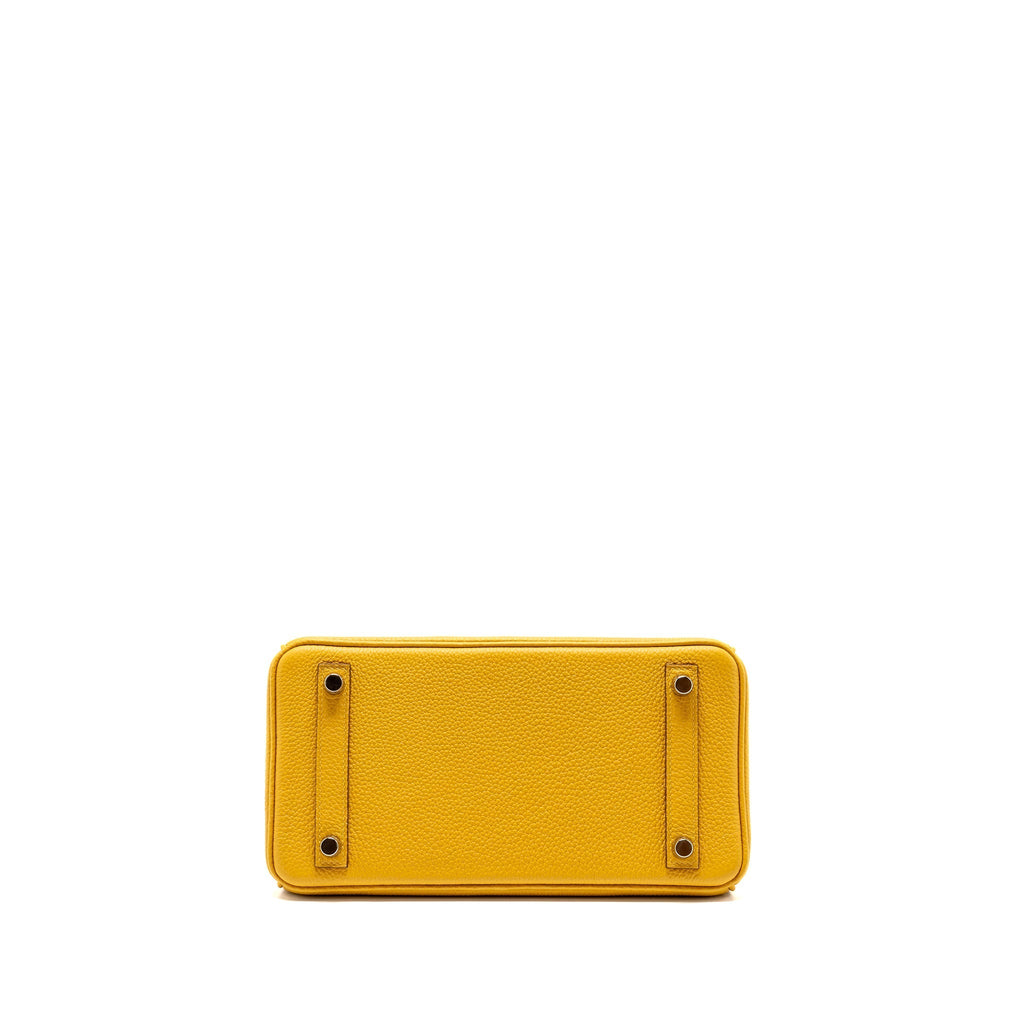 HERMES BIRKIN 25 TOGO JAUNE AMBER SHW
