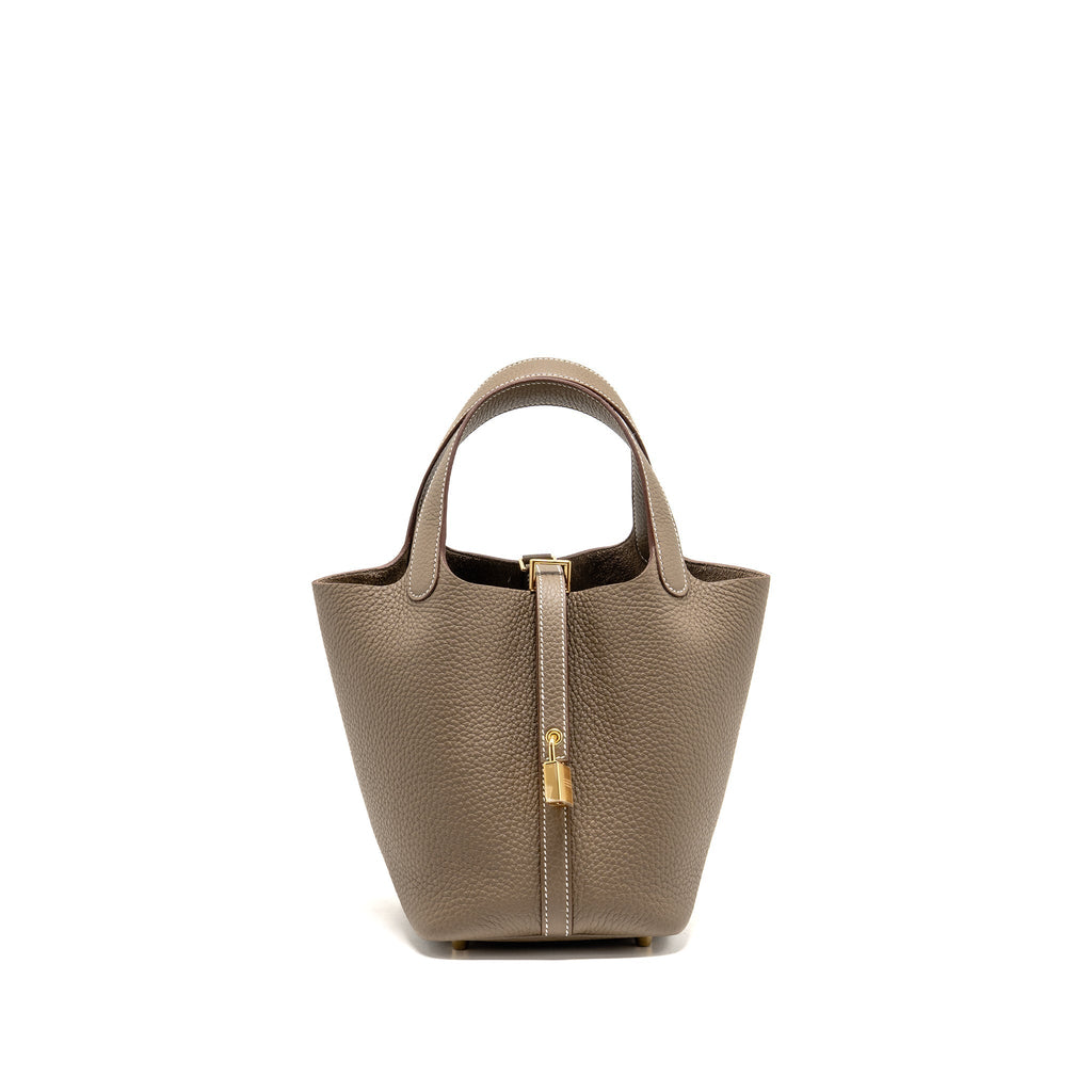 HERMES PICOTIN 18 CLEMENCE ETOUPE GHW