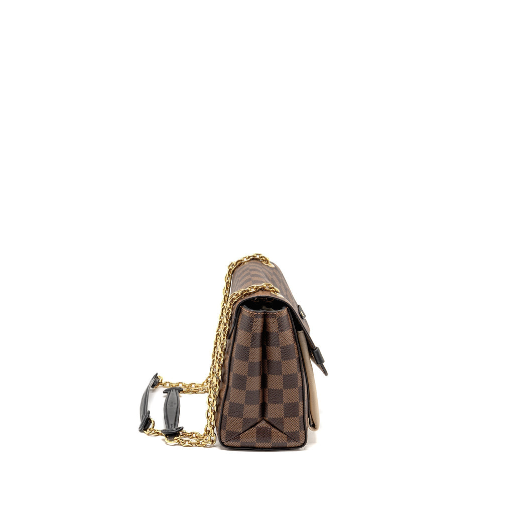 LOUIS VUITTON VAVIN PM DAMIER EBENE CANVAS CREAM WHITE GHW