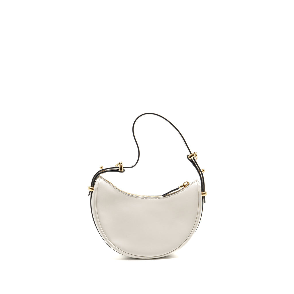 PRADA ARQUÉ SMALL SHOULDER BAG CALFSKIN WHITE GHW