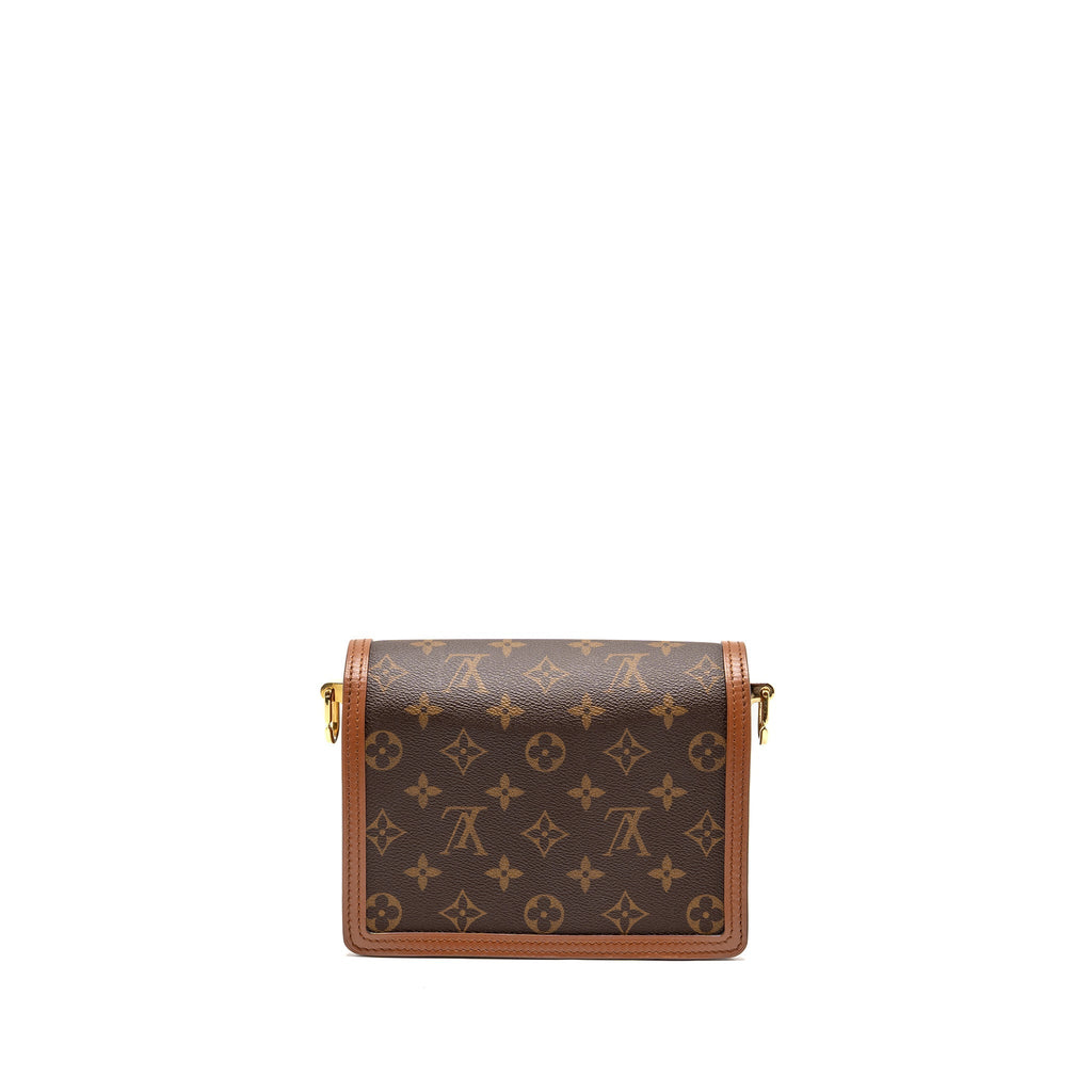 LOUIS VUITTON MINI DAUPHINE MONOGRAM REVERSE CANVAS GHW