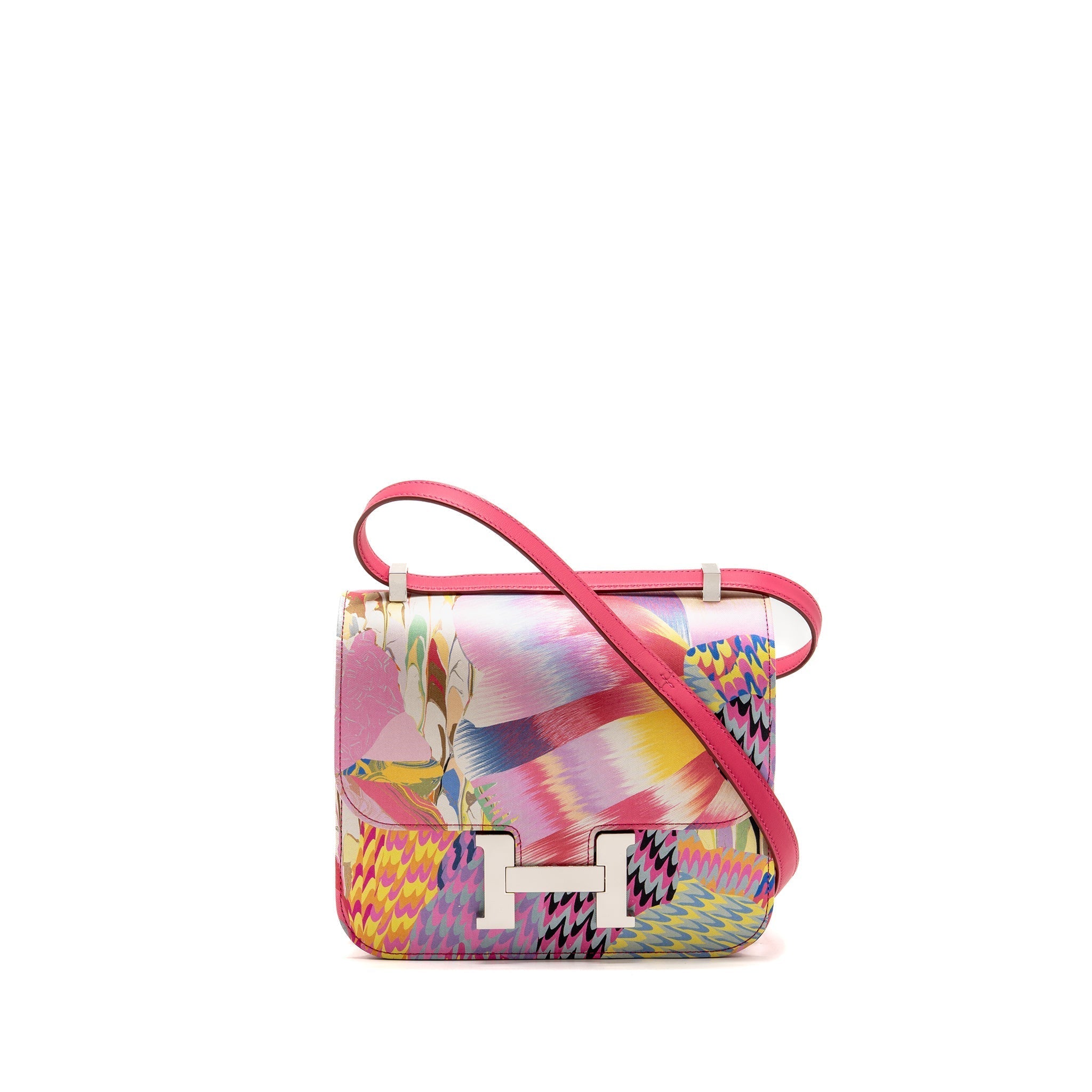 HERMES CONSTANCE 24 LIMITED EDITION MARBLE SILK MULTICOLOR SHW