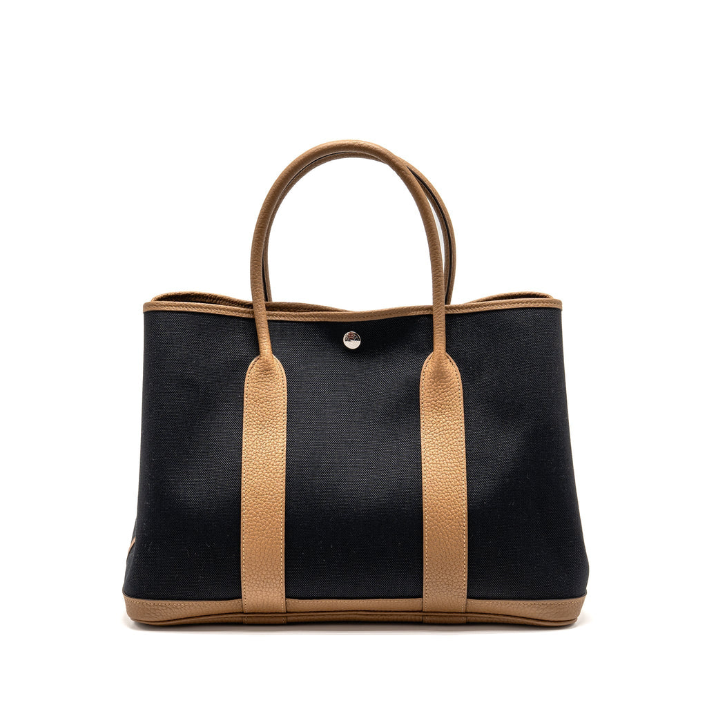 HERMES GARDEN PARTY 36 CANVAS/ NEGONDA BLACK/ ALEZAN SHW