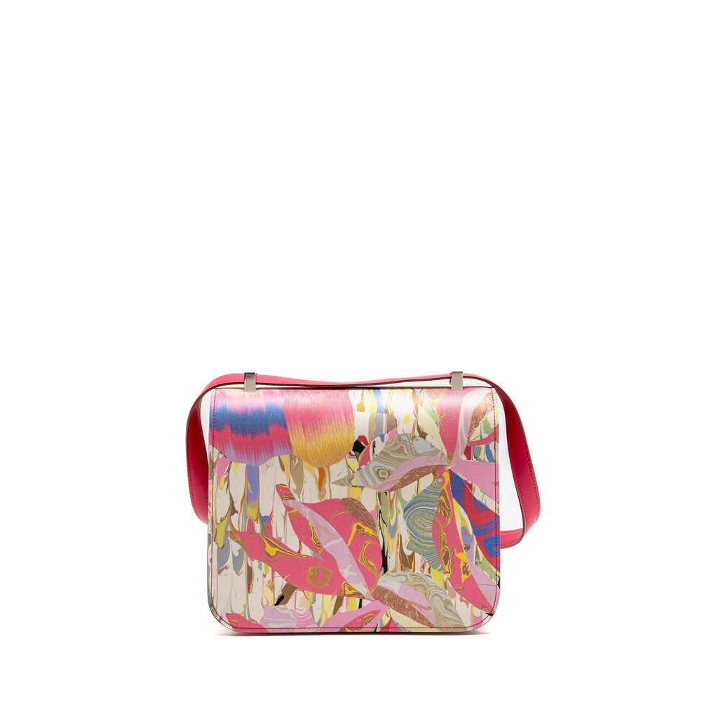 HERMES CONSTANCE 24 LIMITED EDITION MARBLE SILK MULTICOLOR SHW