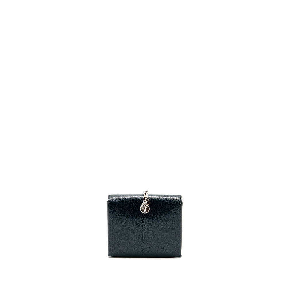HERMES CHAINE D’ANCRE TO GO WALLET CHEVRE CHAMKILA VERT CYPRES SHW