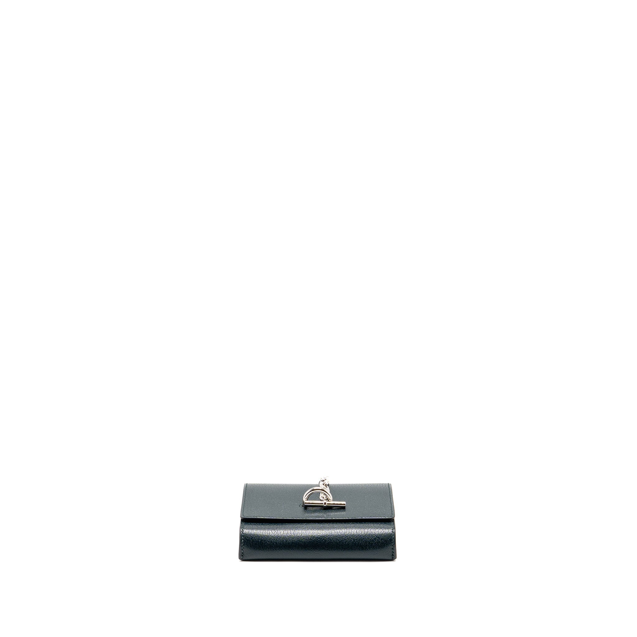 HERMES CHAINE D’ANCRE TO GO WALLET CHEVRE CHAMKILA VERT CYPRES SHW