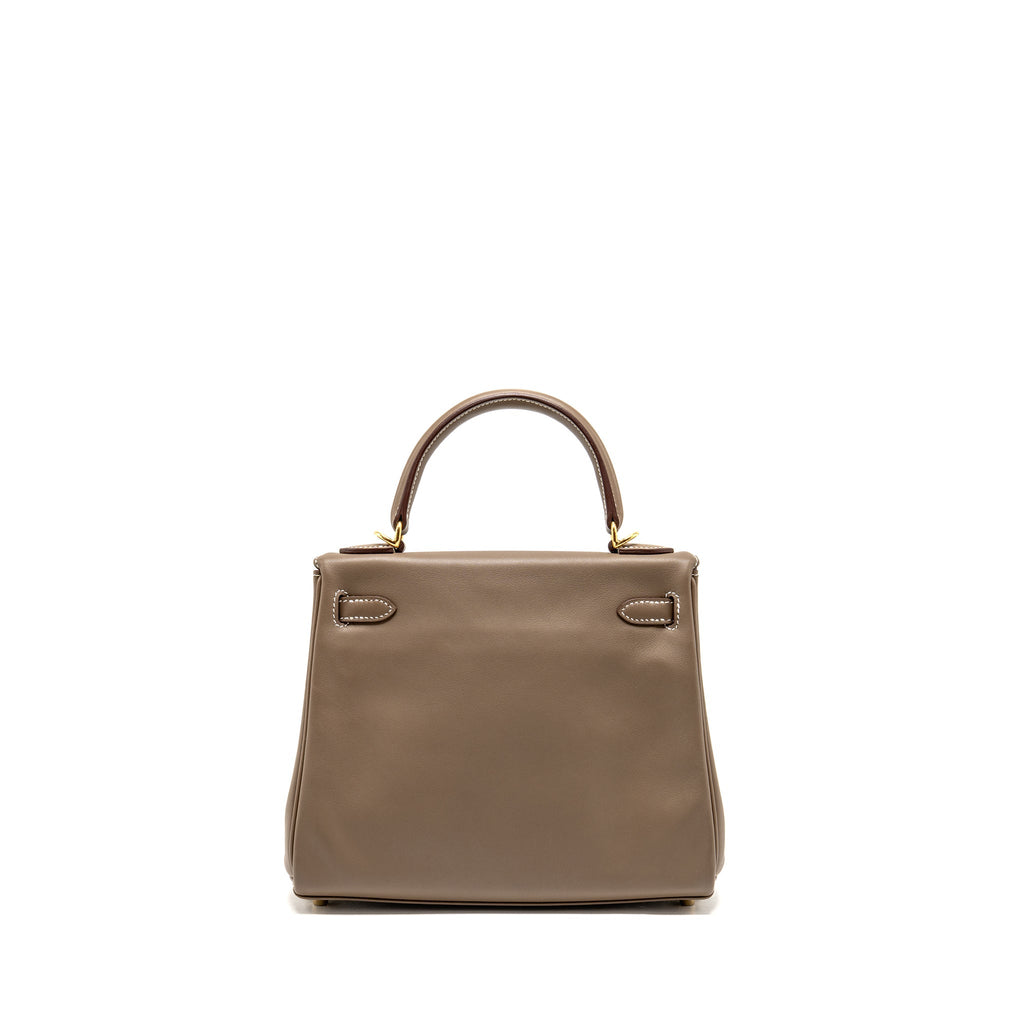 HERMES KELLY 25 SWIFT ETOUPE GHW