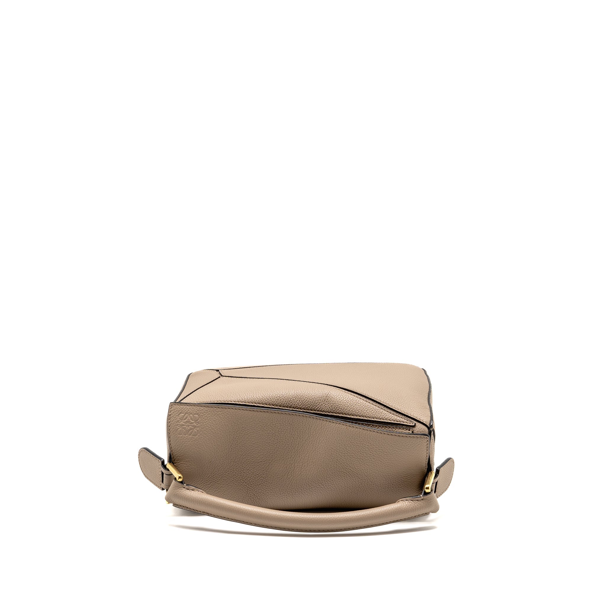 LOEWE SMALL PUZZLE BAG GRAINED CALFSKIN SAND GHW