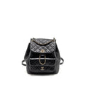 CHANEL LARGE DUMA BACKPACK CALFSKIN BLACK LGHW (MICROCHIP)
