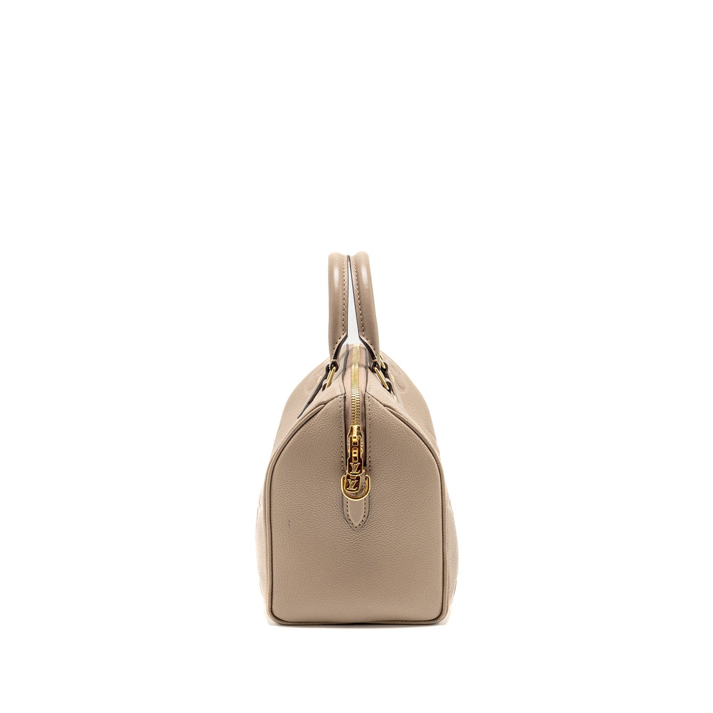 LOUIS VUITTON SPEEDY BANDOULIÈRE 25 EMPREINTE LEATHER TOURTERELLE GHW
