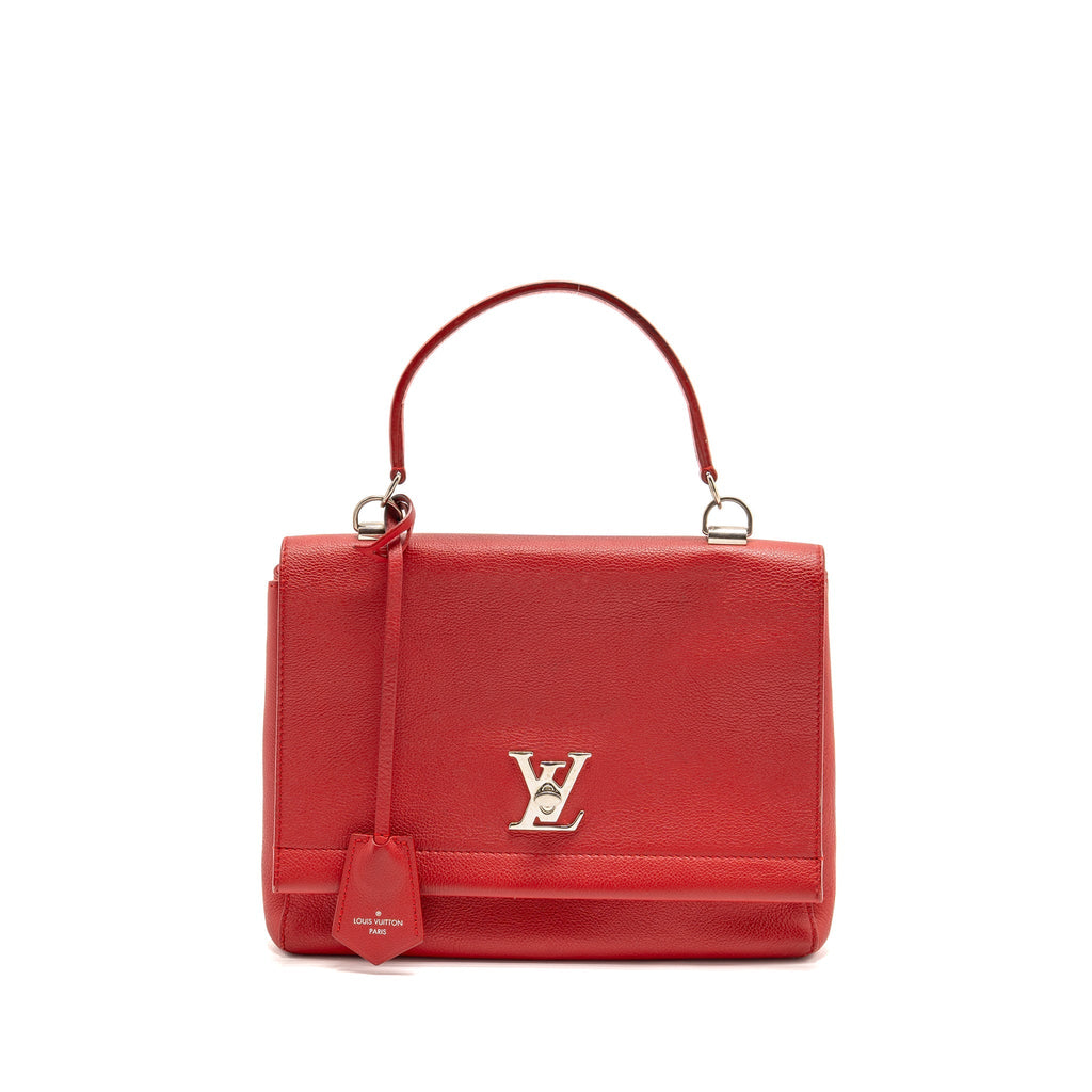 LOUIS VUITTON LOCKME BAG CALFSKIN RED SHW