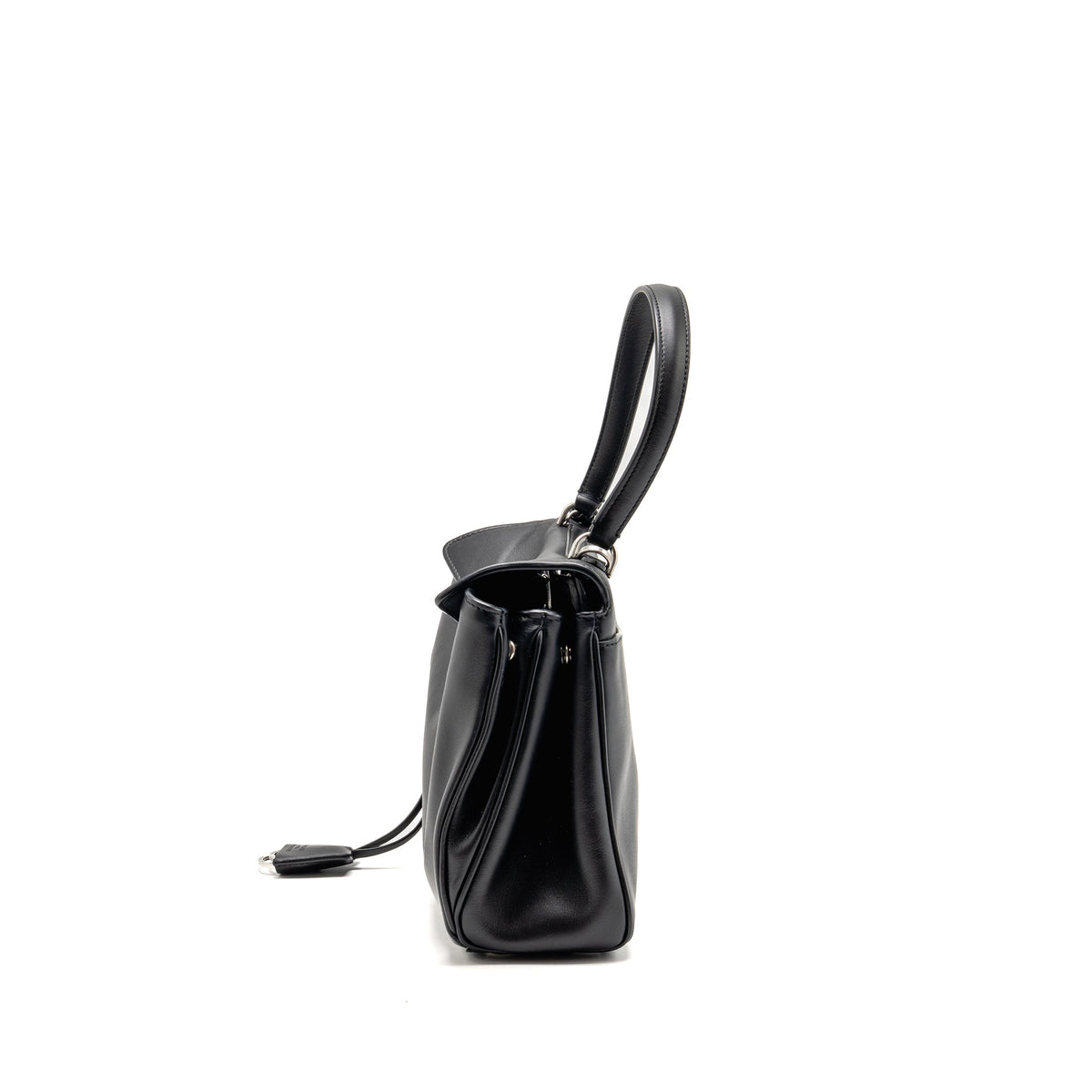 Balenciaga Small Rodeo Handbag Smooth Calfskin Black Ruthenium SHW